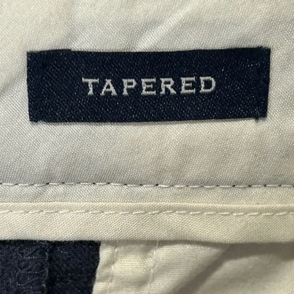 J.Crew Thompson Tapered Pants Mens 30x32 Dark Blue Heathered Cotton Trousers